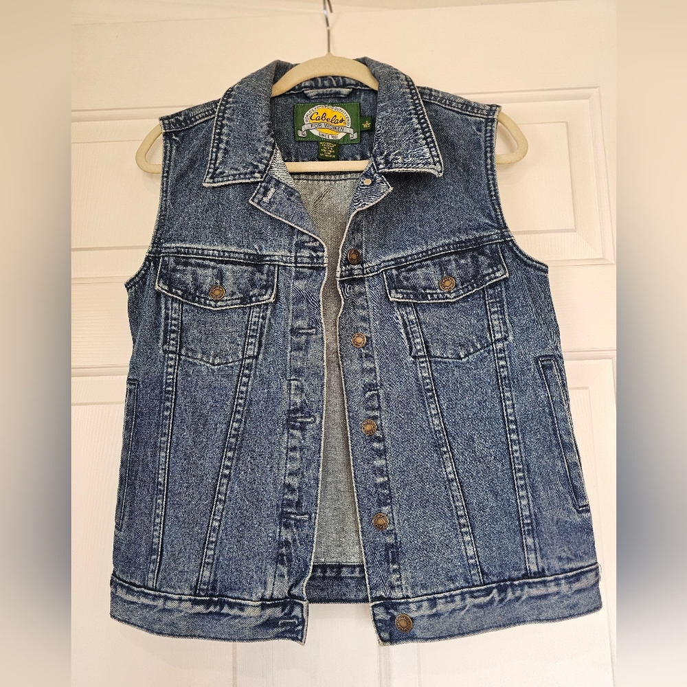 Cabela's Women's Denim Vest Small
